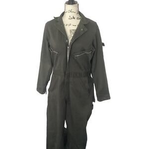 Vintage Dickies Grunge Distressed Work Jumpsuit Mechanic Coveralls Stained Torn